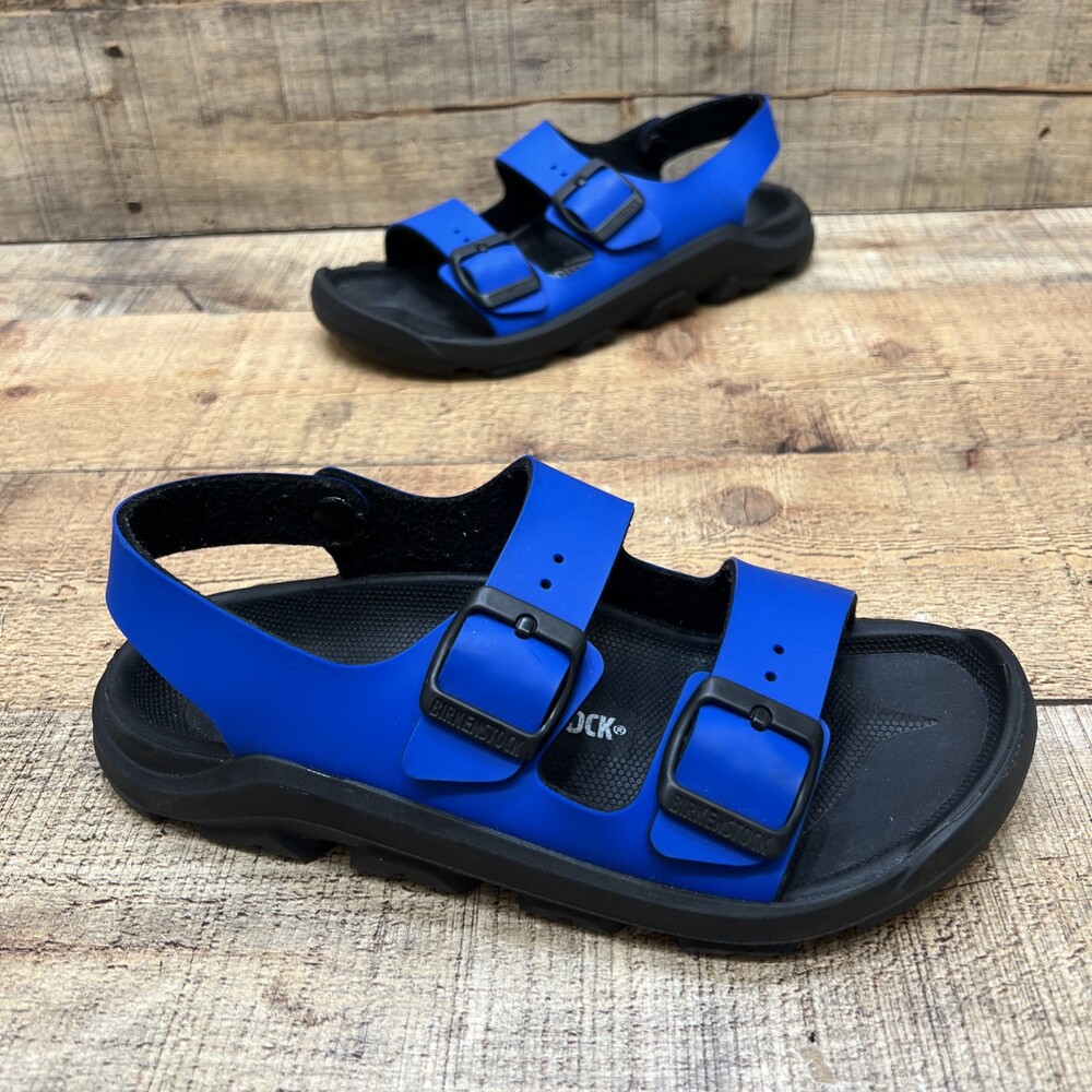 Birkenstock Women’s Blue/Black Slingback Double Strap Sandals Size 34 Ladies 3